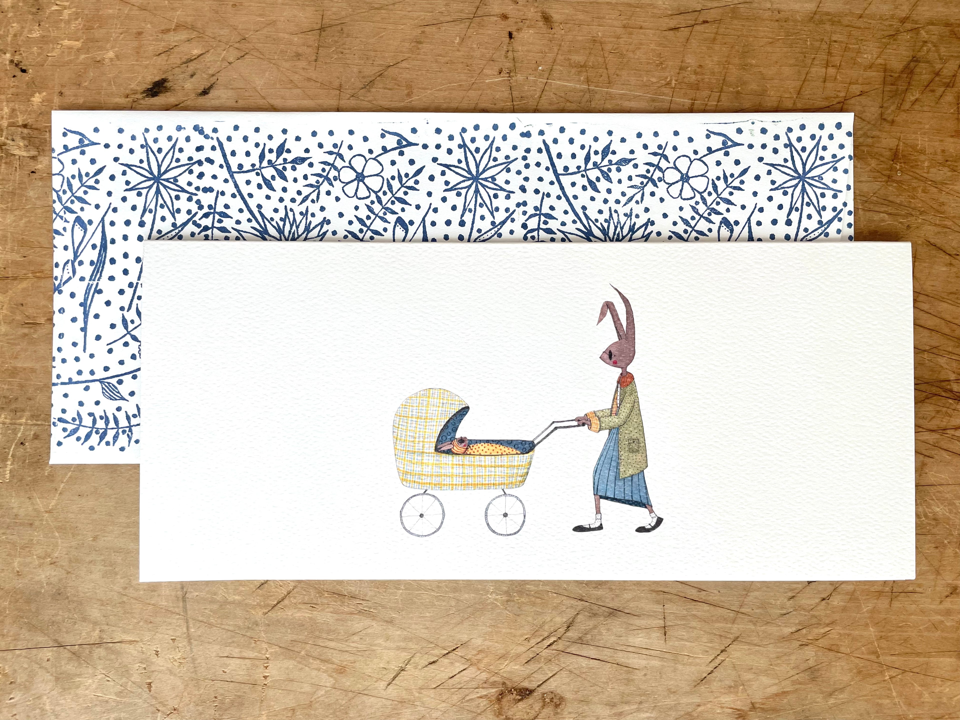 Bunny and Pram