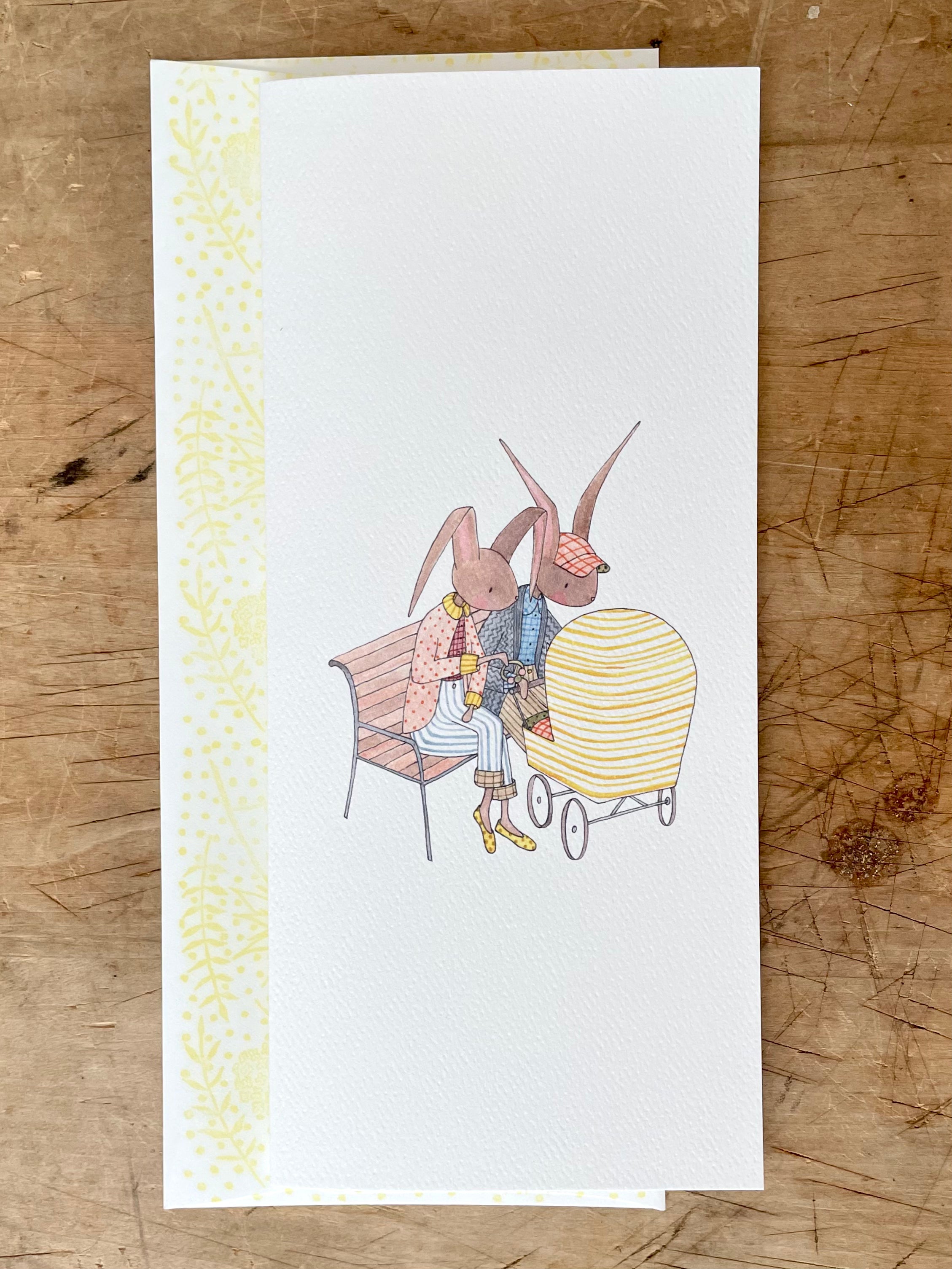Bunnies on a Bench